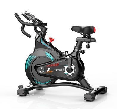 Bicicleta Estática Ludus Fitness Pro Disco Inercia 10 kg - Azul-0