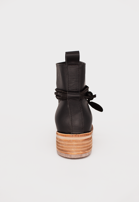 Botin Sofia Negro Cuero -2