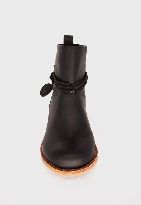 Botin Sofia Negro Cuero -4