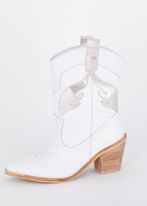 Bota Juliana Blanca-Plata Pao Pecados -0