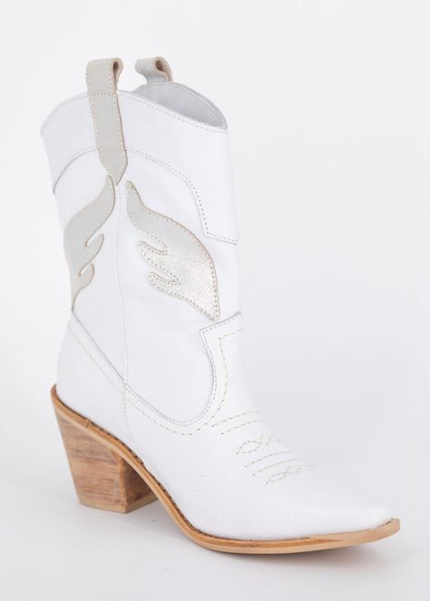 Bota Juliana Blanca-Plata Pao Pecados -1