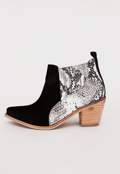 Botin Michelle Negro Pitón Pao Pecados-1