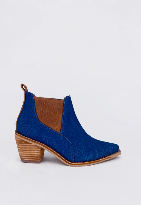 Botín Michelle Jeans Camel Pao Pecados-0