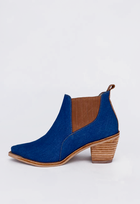 Botín Michelle Jeans Camel Pao Pecados-1