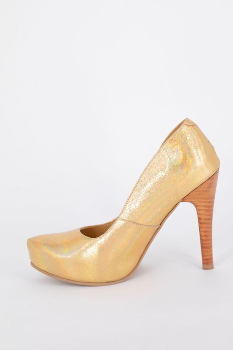 Stiletto Dorado Tornasol Pao Pecados  -1
