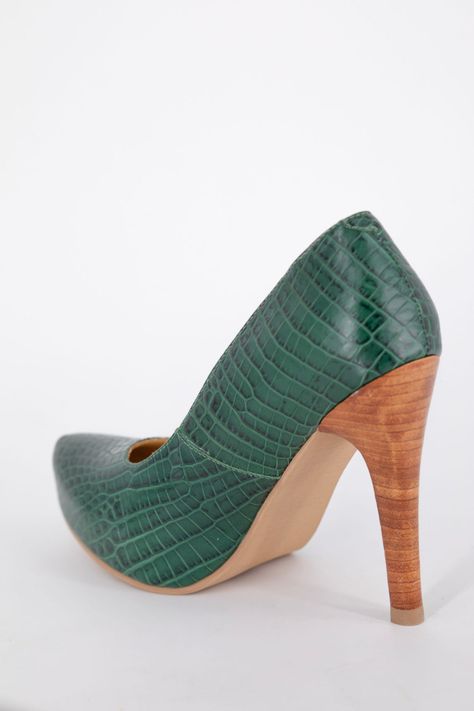Stiletto Verde Caiman Pao Pecados -2