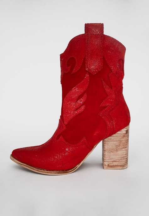 Bota Matilda Rojo Pao Pecados-5