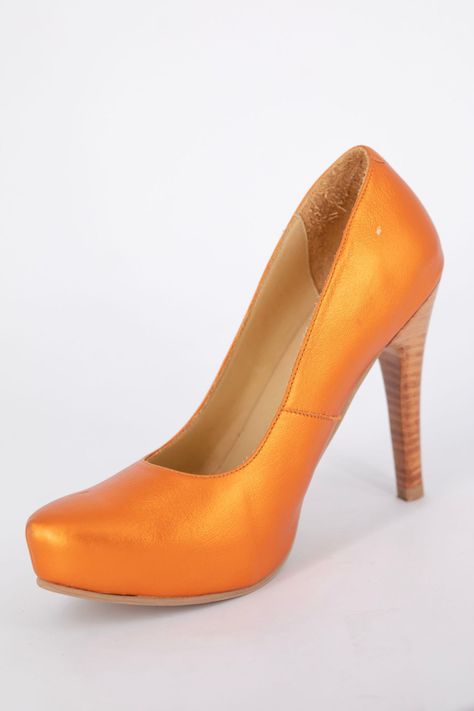 Stiletto Naranjo Metalizado Pao Pecados -2