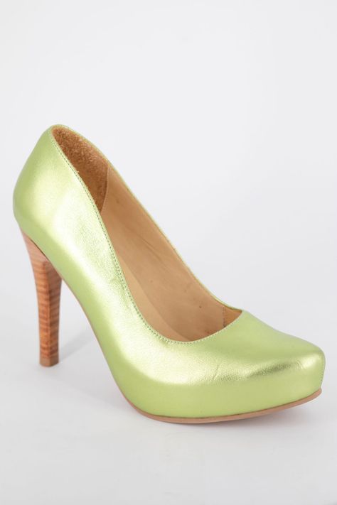 Stiletto Verde Metalizado Pao Pecados -2