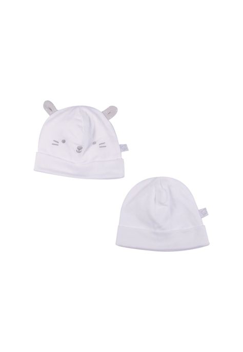 Set Gorro 2 Pzas Unisex Blanco Pillín-1
