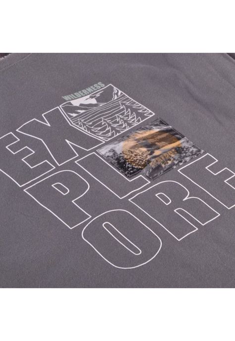 Polera Manga Larga Niño Gris oscuro Pillin-1