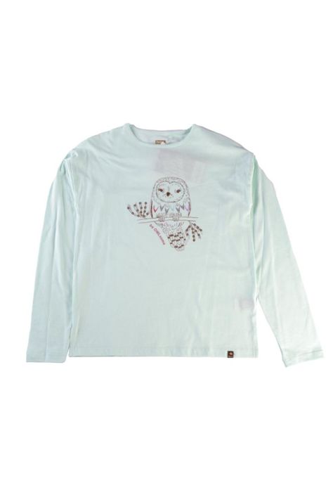 Polera Manga Larga Niña Verde Pillin-0