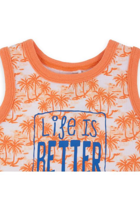 Polera Bebé Niño Naranja Pillin-2