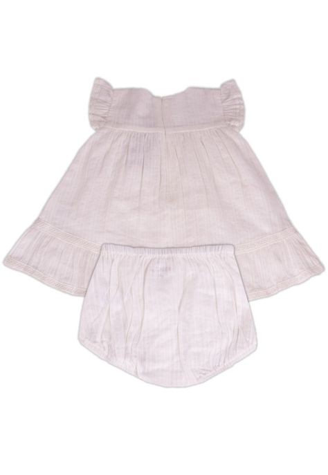 Vestido Bebe Niña Blanco Pillin-2
