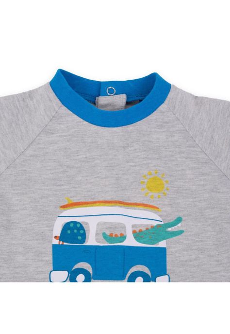 Pijama Bebé Niño Azul petróleo Pillin-1