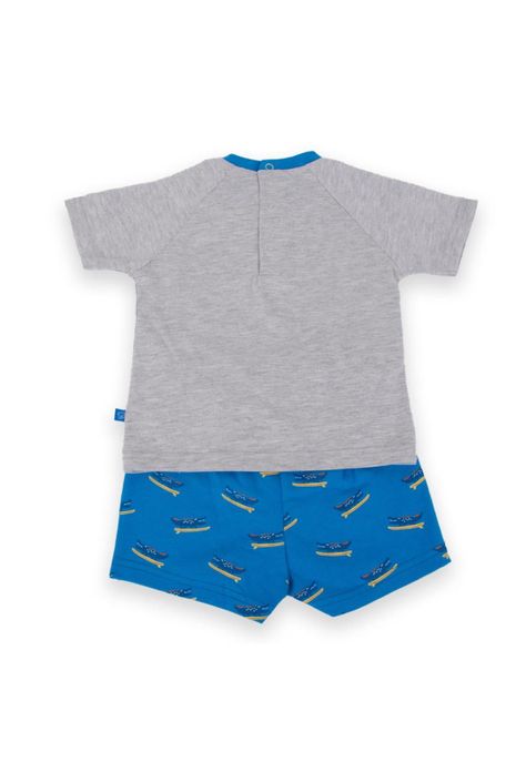Pijama Bebé Niño Azul petróleo Pillin-3