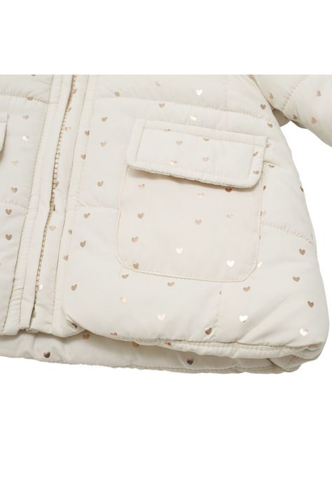 Parka C/Capucha Bebé Niña Crudo Pillin-4