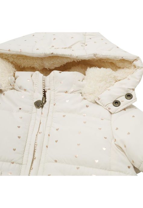 Parka C/Capucha Bebé Niña Crudo Pillin-1
