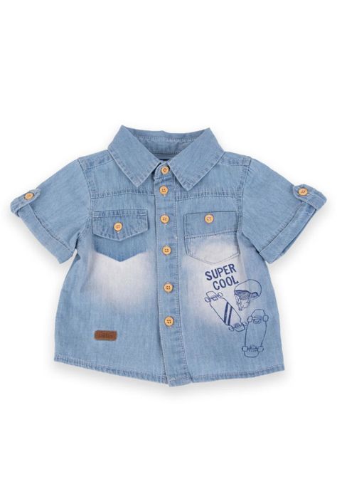 Camisa Bebé Niño Denim Pillin-0