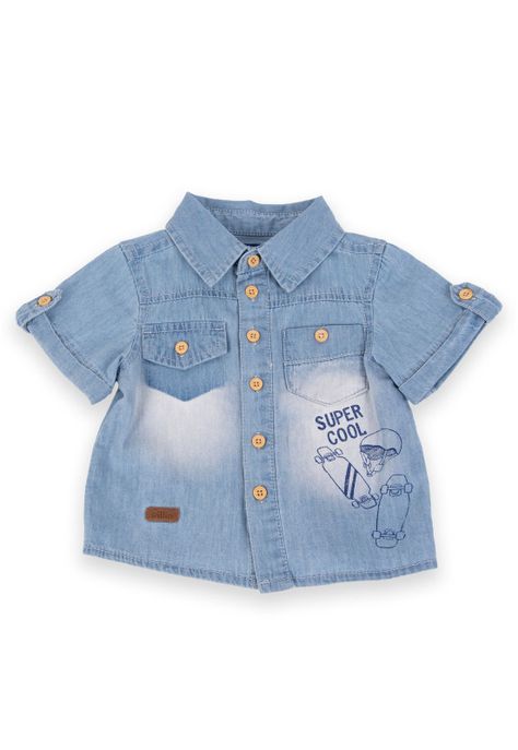 Camisa Niño Denim Pillin (PVA720-24DEN)-0