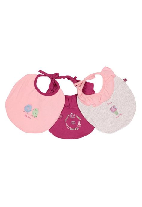 Babero Gamuza Pack 3Pcs. Bebé Multicolor Pillín-0