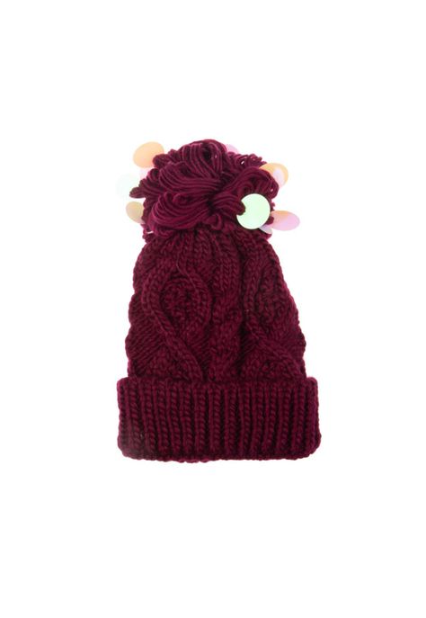 Gorro Niña Burdeo Pillín-0