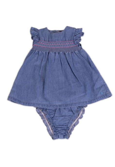 Vestido Bebe Niña Denim Pillin-0