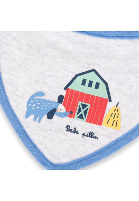 Babero Bebé Niño Multicolor Pillin-4