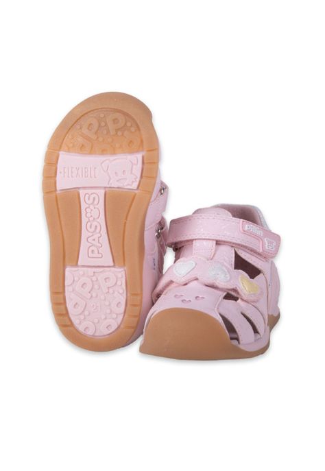 Sandalias Pasos Bebe Niña Rosado Pillin (PZA201-24ROS)-1