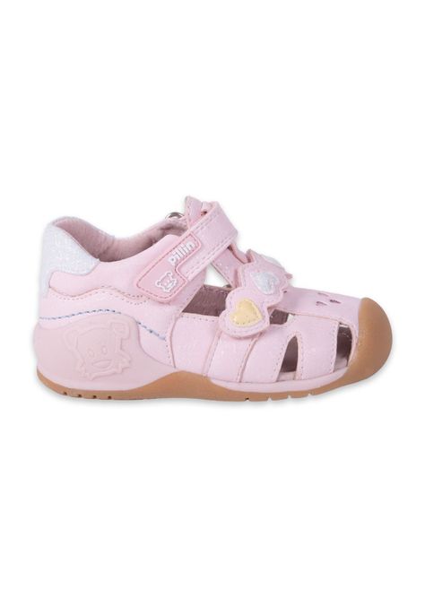 Sandalias Pasos Bebe Niña Rosado Pillin (PZA201-24ROS)-2