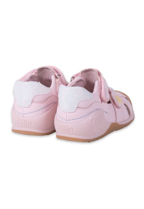 Sandalias Pasos Bebe Niña Rosado Pillin (PZA201-24ROS)-3