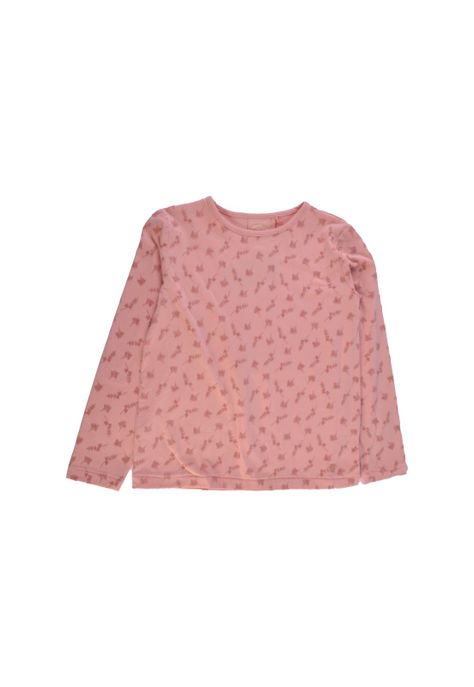 Polera Manga Larga Niña Rosado Pillin-0