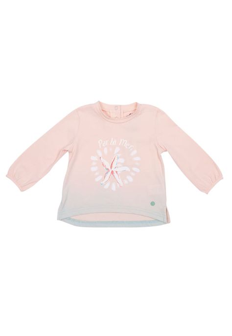 Polera Manga Larga Bebé Niña Coral Pillin-1