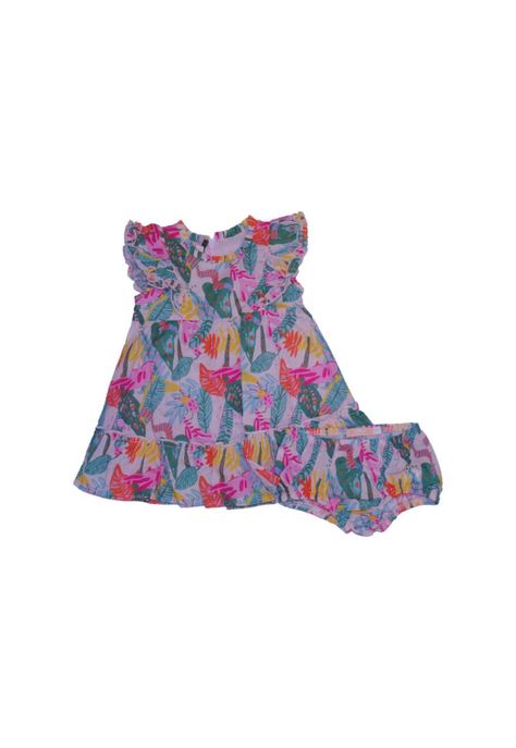 Vestido Bebe Niña Naranja Pillin-0