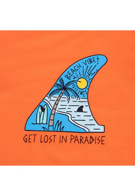 Polera Niño Naranja Pillin-1