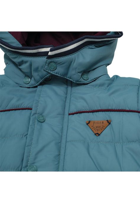 Parka con  Capucha Bebé Niño Verde Pillin-1