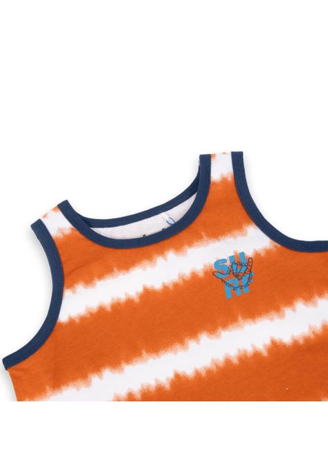 Polera Niño Naranja Pillin-1