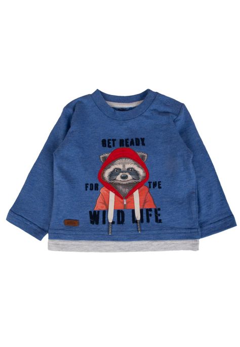 Polera Bebe  Azul Pillin ( PVB620-25AZU )-0