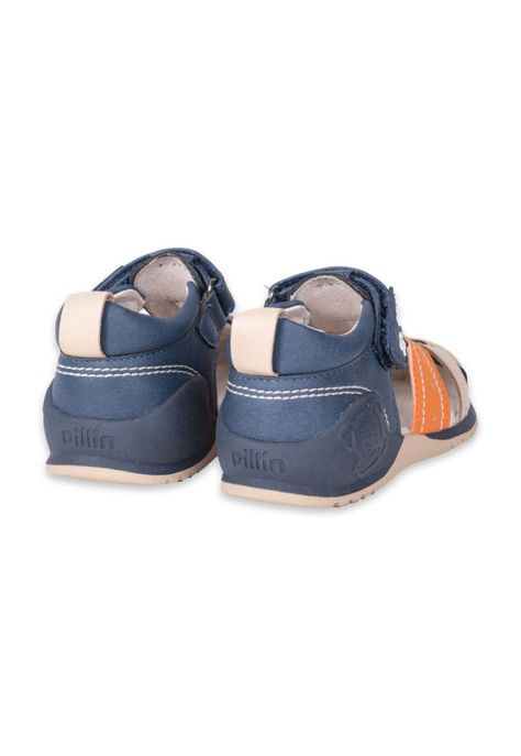 Sandalias Pasos Bebe Niño Azul Pillin-2