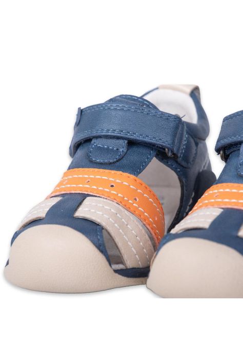 Sandalias Pasos Bebe Niño Azul Pillin-3