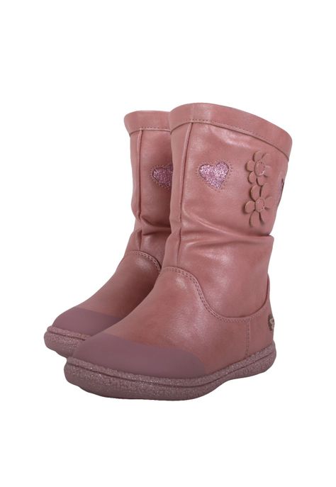 Bota Bebe Niña Rosado Pillin-0