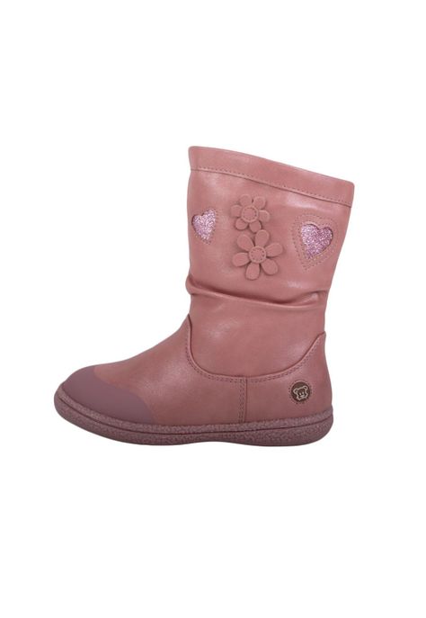 Bota Bebe Niña Rosado Pillin-2