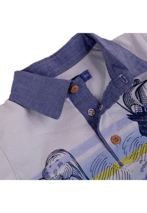 Polera Bebe Niño Celeste Pillin-1