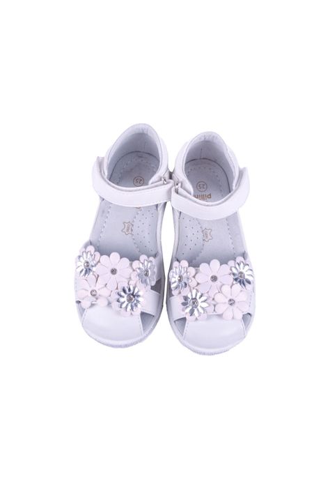 Sandalias Bebe Niña Blanco Pillin-1
