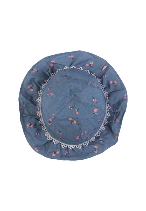 Gorro Bebe Niña Azul Pillín-3