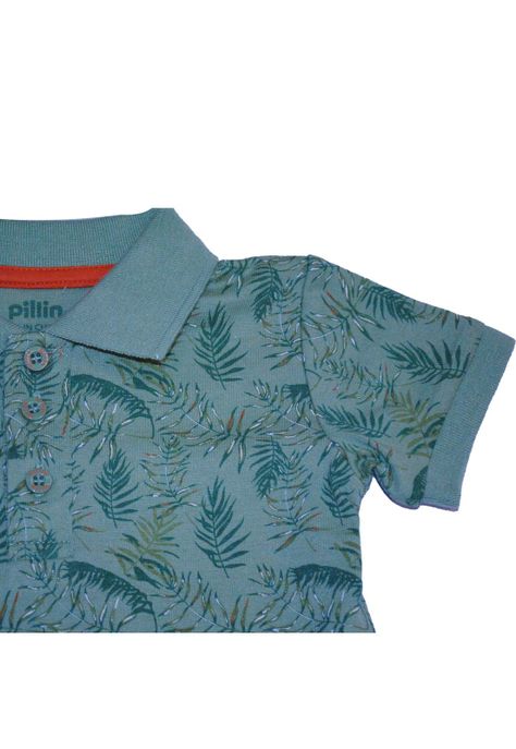 Polera Bebe Niño Verde Pillin-2
