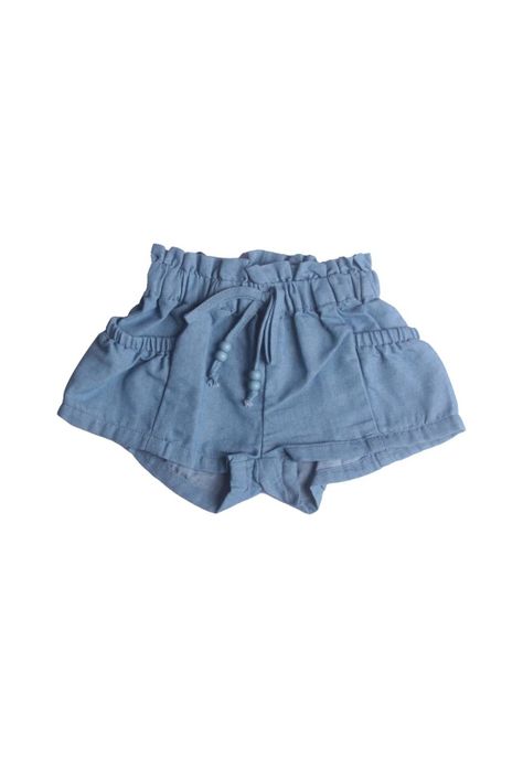 Short Bebe Niña Celeste Pillin-0