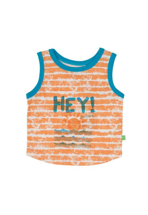 Polera S/M Bebé Niño Salmón Pillin-0