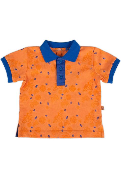 Polera Bebe Niño Naranja Pillin-0