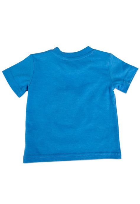 Polera Manga Corta Bebe Niño Turquesa Pillin-2